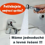 Potřebujete omývací spršku? Máme jednoduché a levné řešení!