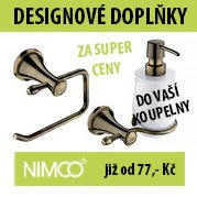 Designové koupelnové doplňky již od 77,- Kč