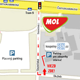 Mapa prodejny Koupelny SEN